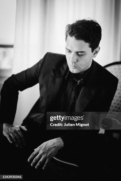 Filmmaker Xavier Dolan poses for a portrait on the 75th Cannes Film Festival on May 20, 2022 in Cannes, France.