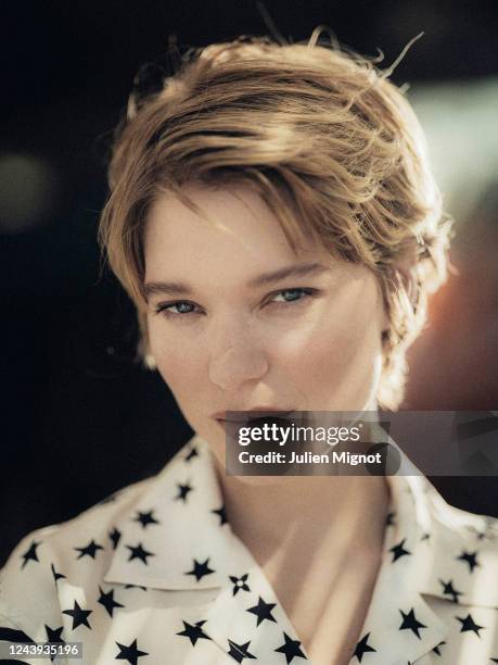 Actress Lea Seydoux poses for a portrait poses for a portrait on the 75th Cannes Film Festival on May 26, 2022 in Cannes, France.
