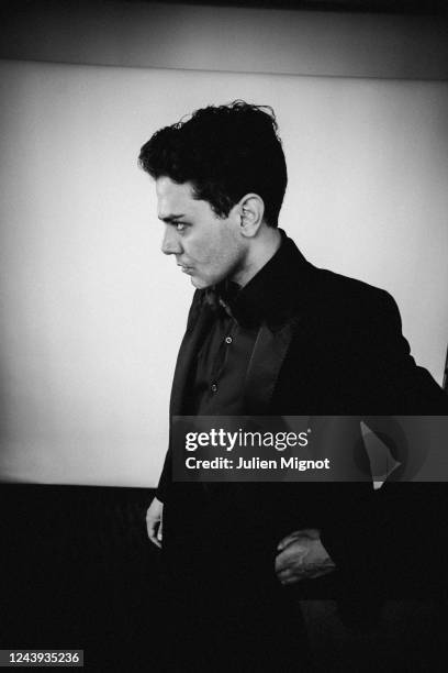 Filmmaker Xavier Dolan poses for a portrait on the 75th Cannes Film Festival on May 20, 2022 in Cannes, France.