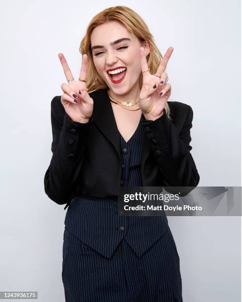 Meg Donnelly from The Winchesters poses for a portrait for TV Guide Magazine on OCTOBER 9, 2022 in New York City, New York.