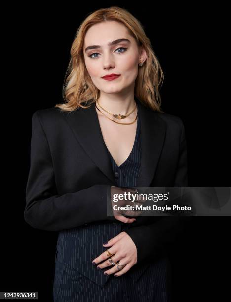 Meg Donnelly from The Winchesters poses for a portrait for TV Guide Magazine on OCTOBER 9, 2022 in New York City, New York.