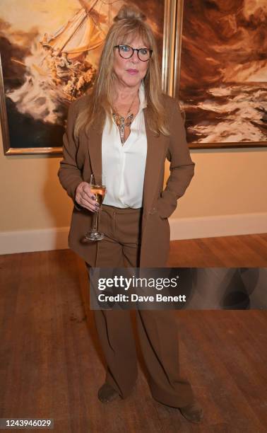 Pattie Boyd unveils a new series of paintings at Kenwood on October 13, 2022 in London, England.