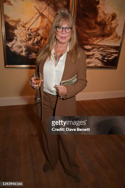 Pattie Boyd unveils a new series of paintings at Kenwood on October 13, 2022 in London, England.