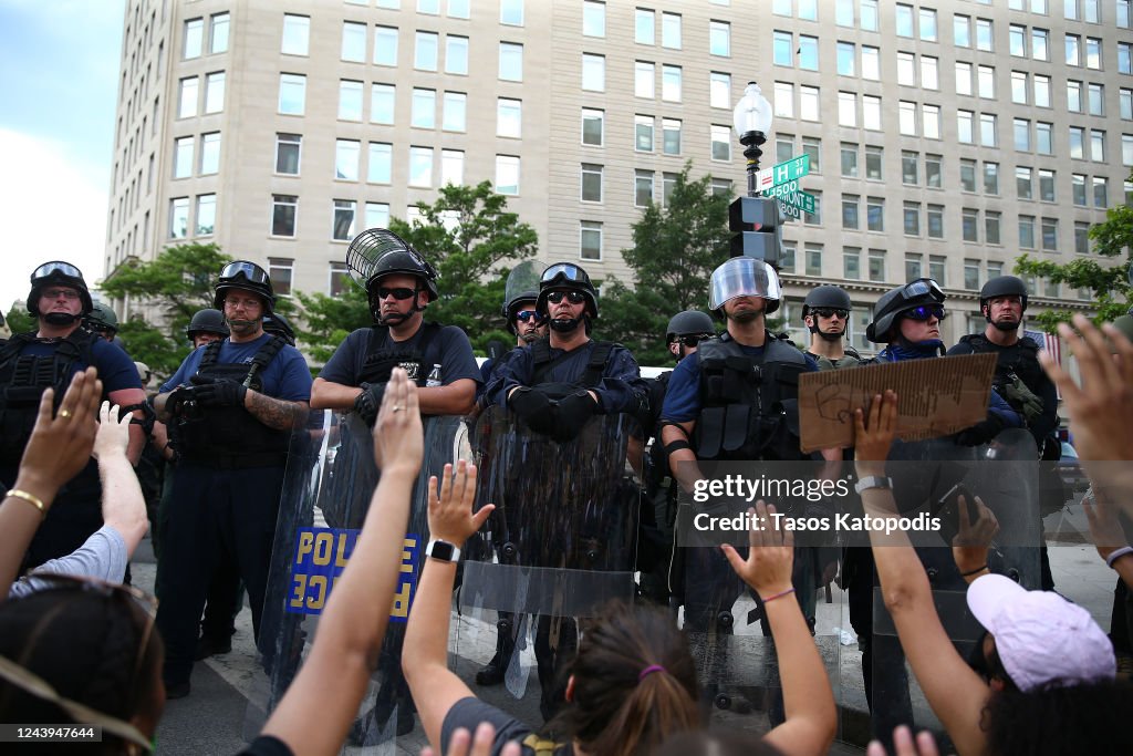 Protesters Demonstrate In D.C. Against Death Of George Floyd By Police Officer In Minneapolis