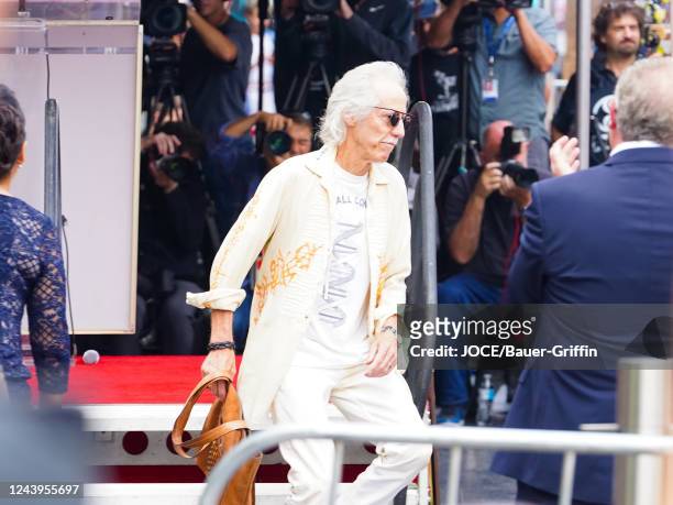 John Densmore of The Doors is seen attending the ceremony honoring rock band 'Jefferson Airplane' with a Hollywood Walk of Fame Star on October 13,...
