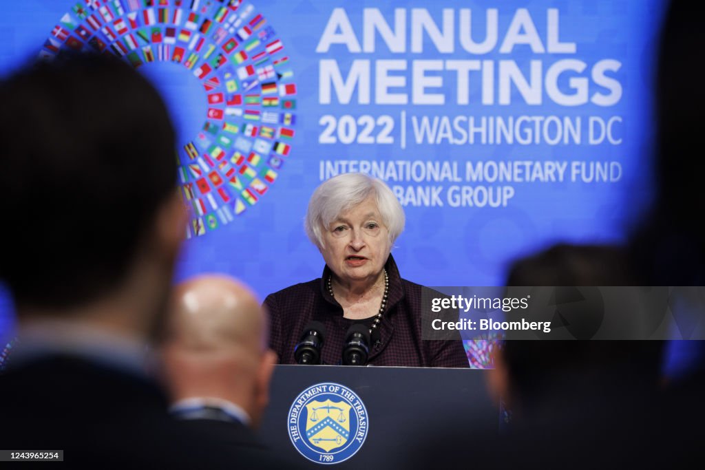 Treasury Secretary Yellen Holds IMF Annual Meetings News Conference