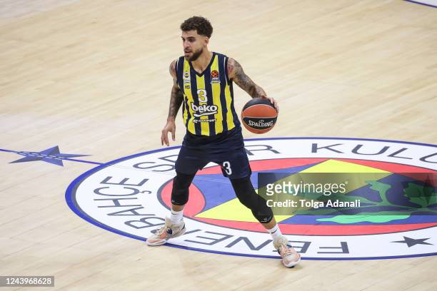Scottie Wilbekin, #3 of Fenerbahce Beko Istanbul in action during the 2022/2023 Turkish Airlines EuroLeague match between Fenerbahce Beko Istanbul...