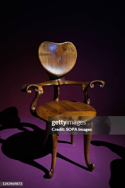Dining chair for the Calvet house in the Gaudí exhibition, an extensive exhibition on the figure and work of the architectural genius in the Centro...