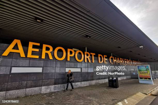 Charleroi Airport near Brussels, Belgium on October 12, 2022.