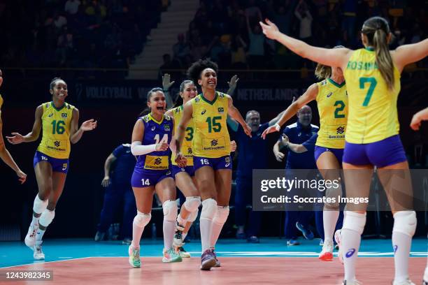 Kisy Nascimento of Brazil, Natalia Araujo of Brazil, Lorena Giovana Viezel of Brazil Caroline De Oliveira Saad Gattaz of Brazil, Julia Gambatto...