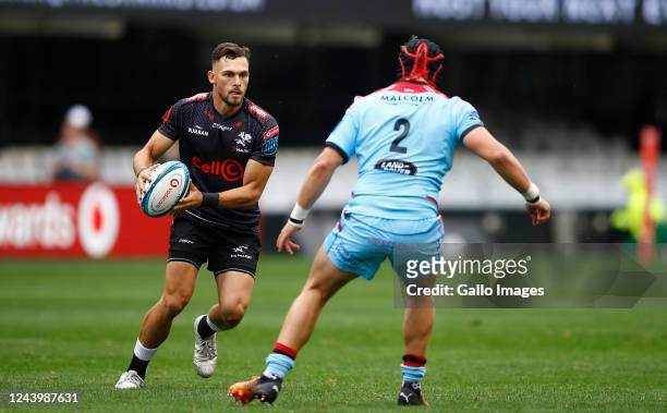 Boeta Chamberlain of the Cell C Sharks during the United Rugby Championship match between Cell C Sharks and Glasgow Warriors at Hollywoodbets Kings...