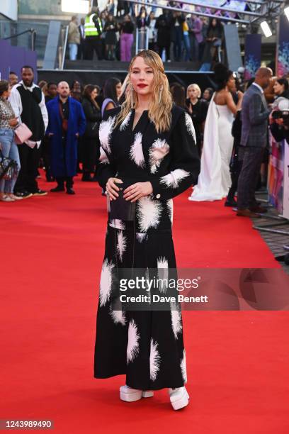 Haley Bennett attends the UK Premiere of "Till" during the 66th BFI London Film Festival at The Royal Festival Hall on October 15, 2022 in London,...