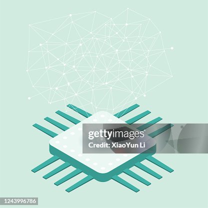 Vector Drawing Of Cpu High-Res Vector Graphic - Getty Images
