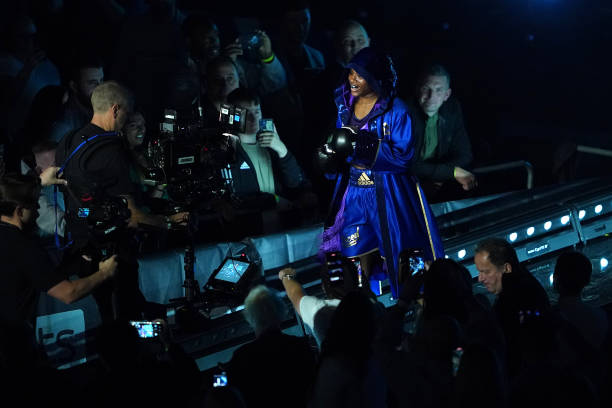 Caroline Dubois before her Lightweight fight with Milena Koleva at The O2, London. Picture date: Saturday October 15, 2022.