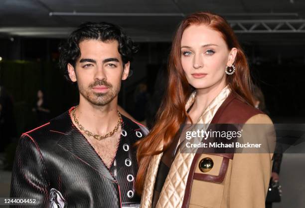 Joe Jonas and Sophie Turner at the Second Annual Academy Museum Gala held at the Academy Museum of Motion Pictures on October 15, 2022 in Los...