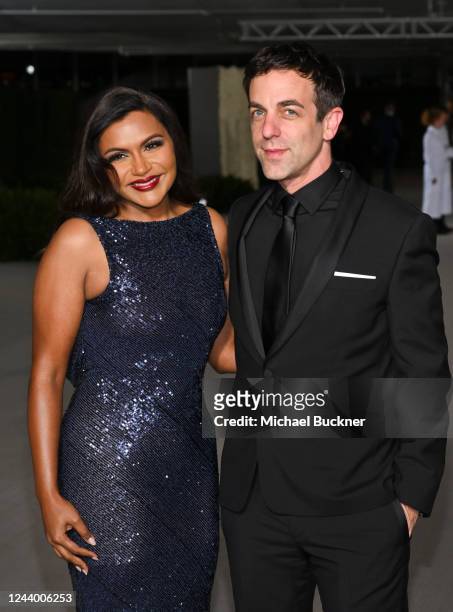 Mindy Kaling and B.J. Novak at the Second Annual Academy Museum Gala held at the Academy Museum of Motion Pictures on October 15, 2022 in Los...