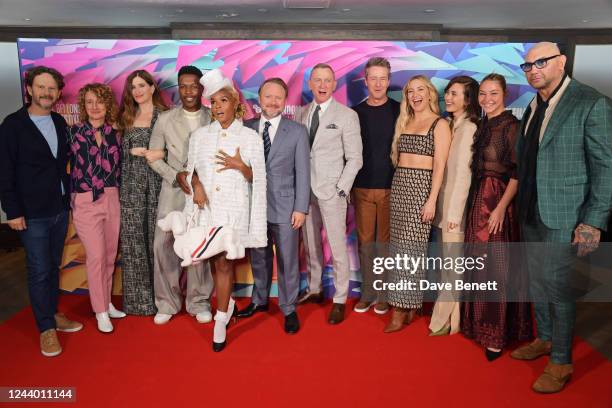 Ram Bergman, Festival Director for the BFI London Film Festival Tricia Tuttle, Kathryn Hahn, Leslie Odom Jr., Janelle Monae, Rian Johnson, Daniel...