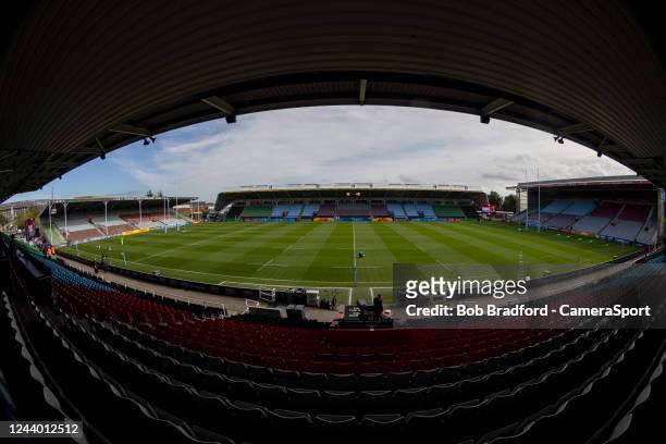 General view of The Stoop, home of Harlequins during the Gallagher Premiership Rugby match between Harlequins and Leicester Tigers at Twickenham...