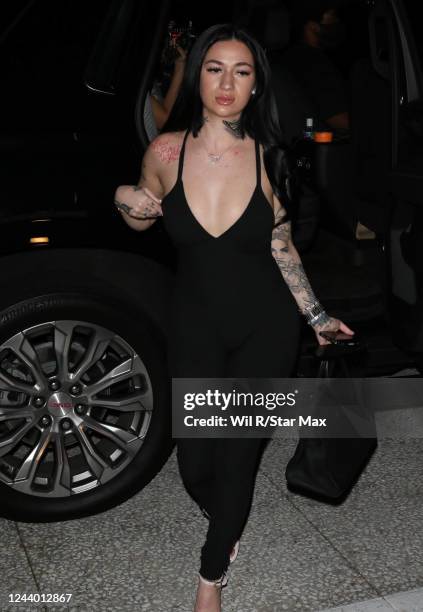 Bhad Bhabie is seen on October 15, 2022 in Los Angeles, California.