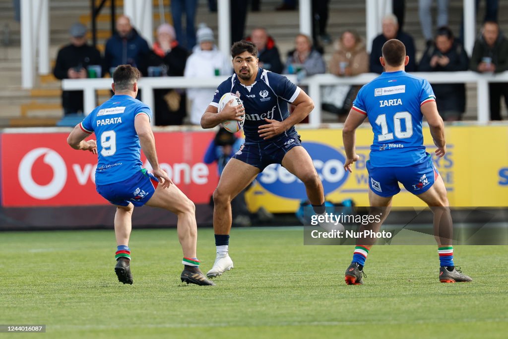 Bell Inn Rugby James Bell of Scotland in action during The 2021 Rugby League World ...