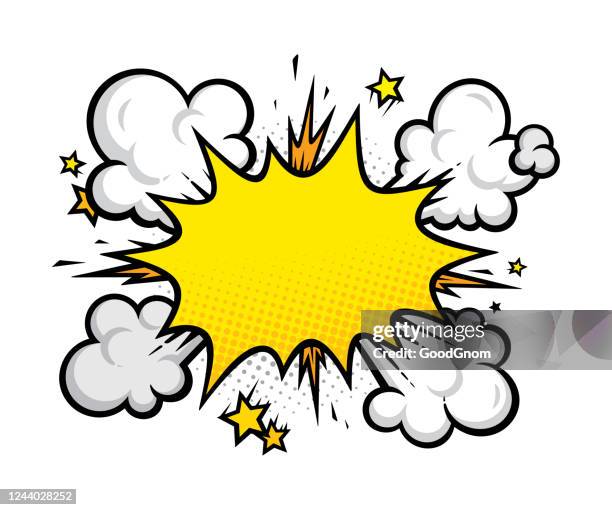 cartoon-effekte explosion design-element - comics stock-grafiken, -clipart, -cartoons und -symbole