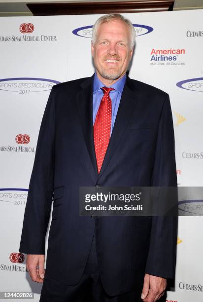 Former NBA player Mark Eaton arrives at the 2011 Cedars Sinai Sports Spectacular at Hyatt Regency Century Plaza on May 22, 2011 in Beverly Hills,...