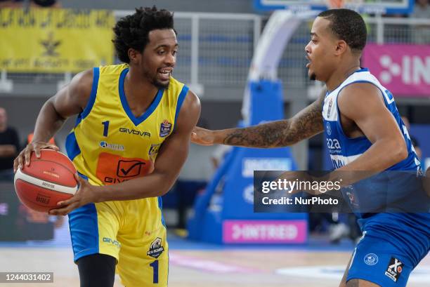 Doron Lamb - Ginova Scafati during the match between Germani Basket Brescia and Ginova Scafati valid for the Italian A1 basketball championship on...