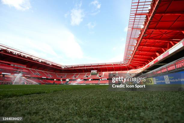 Illustration during the Ligue 2 BKT match between Valenciennes FC and En Avant Guingamp at Stade du Hainaut on October 15, 2022 in Valenciennes,...