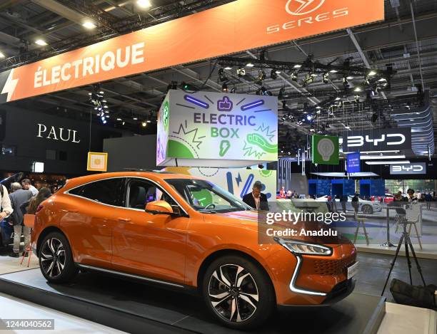 Chinese automaker Seres 5 on display during the Mondial de l'Automobile at the Porte de Versailles Exhibition Center in Paris, France on October 17,...