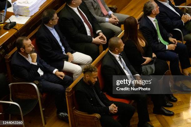 Judgement of player Neymar Jr, of the PSG and former presidents of FC Barcelona Sandro Rosell and Josep Maria Bartomeu on 17 October 2022 in...