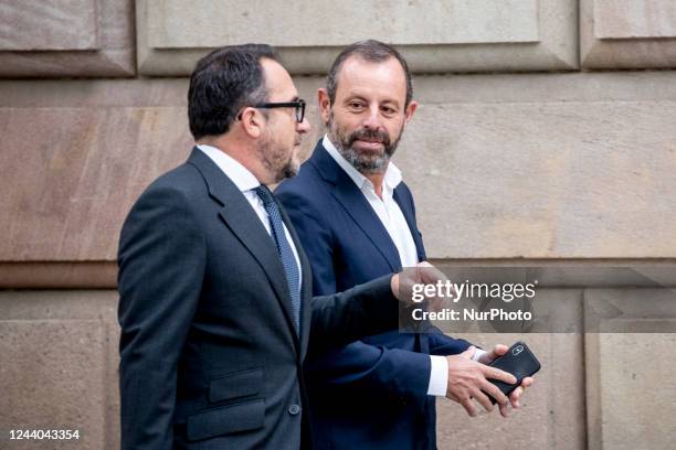 Judgement of player Neymar Jr, of the PSG and former presidents of FC Barcelona Sandro Rosell and Josep Maria Bartomeu on 17 October 2022 in...