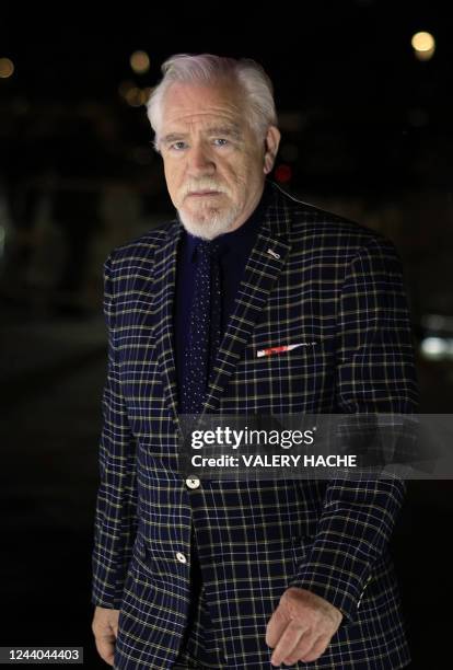 British actor Brian Cox arrives for the Fremantle photocall during the MIPCOM, the World's biggest television and entertainment market, in Cannes,...