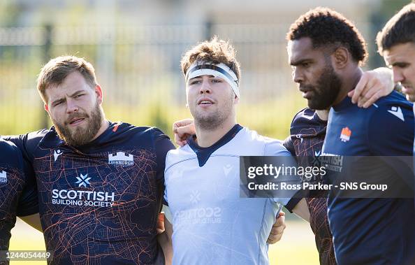 Connor Boyle Connor Boyle during Edinburgh Rugby media access at the DAM Health ...