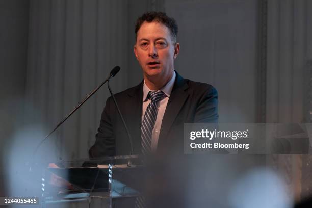 Jeffrey Smith, co-founder and chief executive officer of Starboard Value LP, speaks during the Active-Passive Investor Summit in New York, U.S., on...