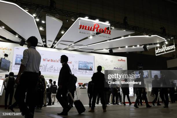 The Murata Manufacturing Co. Booth at the Combined Exhibition of Advanced Technologies in Chiba, Japan, on Tuesday, Oct. 18, 2022. CEATEC, the annual...