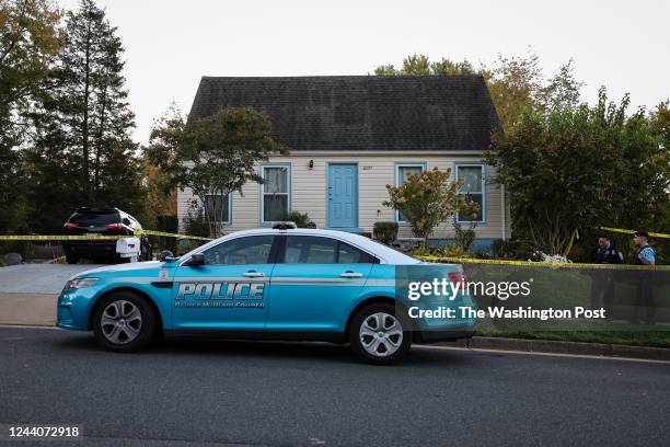 May 18: Prince William County Police Officers on scene at a residence in Woodbridge, Virginia on October 18, 2022. On October 17 officers located...
