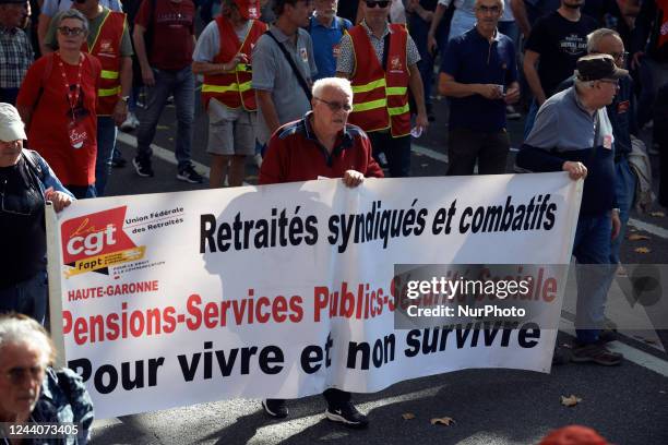 More than 7.000 people demonstrated in Toulouse called by French CGT, FSU and SUD labour unions and political parties during a nationwide day of...