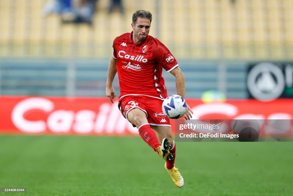 Giacomo Ricci Giacomo Ricci of Bari controls the ball during the Coppa Italia match ...