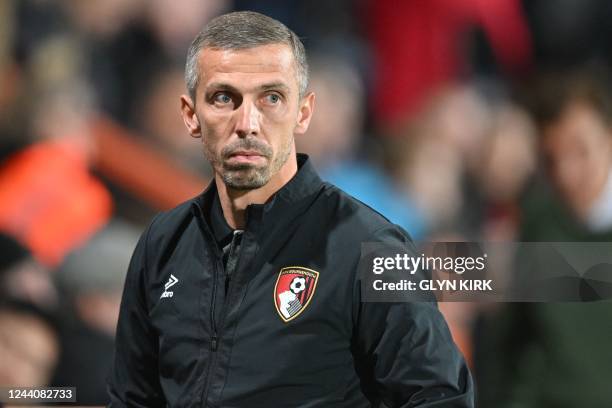 Bournemouth's caretaker manager Gary O'Neil arrives for the English Premier League football match between Bournemouth and Southampton at the Vitality...