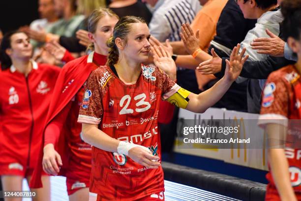 Pauline ROBERT of Besancon during the Ligue Butagaz Energie match between Besancon and Brest on October 19, 2022 in Besancon, France.