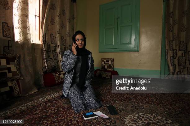 Kashmiri Pulitzer-winning photojournalist Sanna Irshad Mattoo, is pictured at her residence on October 20, 2022.Mattoo, says that immigration...