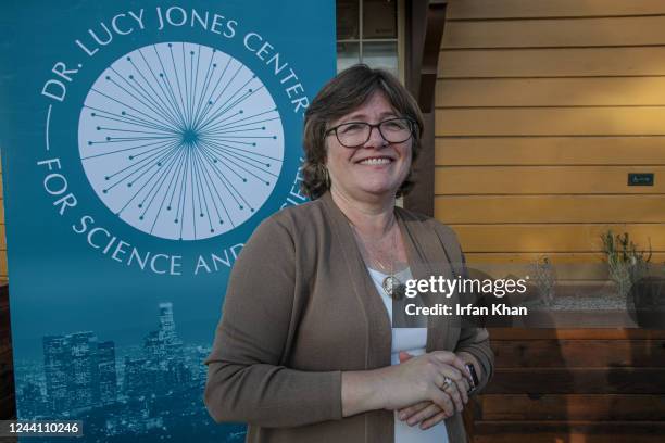 North Hollywood, CA Seismologist Dr. Lucy Jones, co-creator of the Great ShakeOut, at a press conference held to release data on the impacts of...