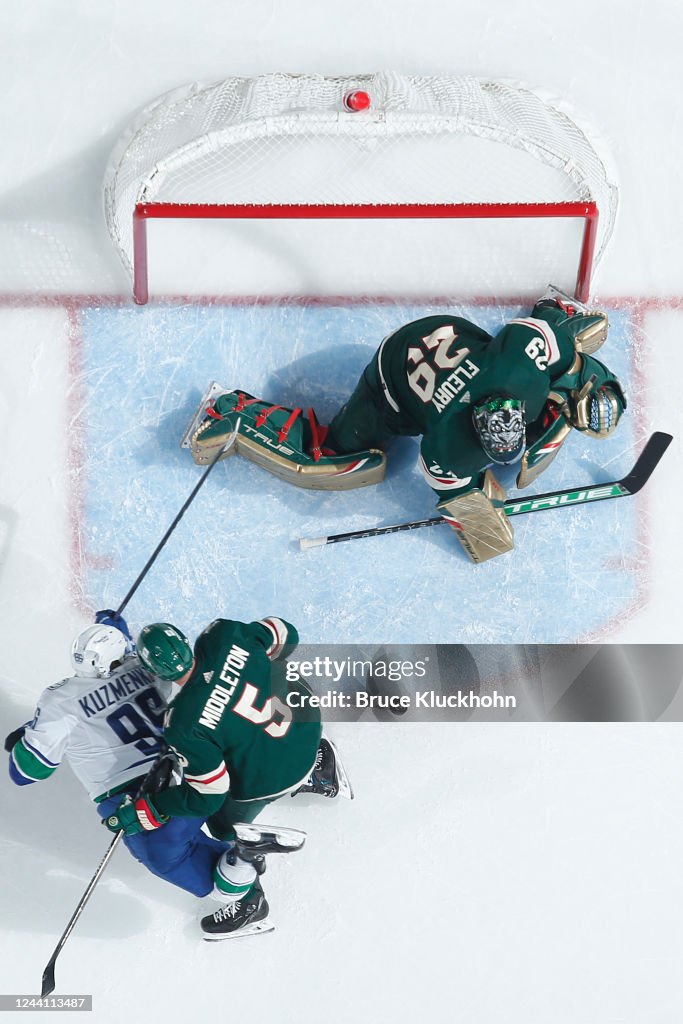 Vancouver Canucks v Minnesota Wild