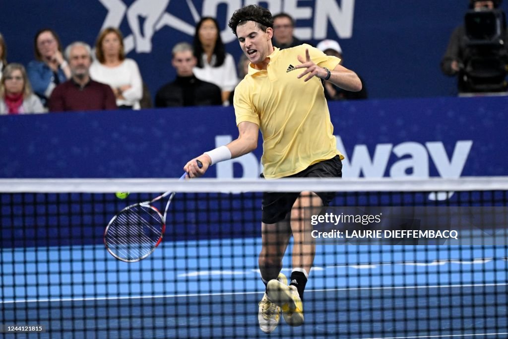 ANTWERP TENNIS EUROPEAN OPEN QUARTER FINALS HURBACZ VS THIEM