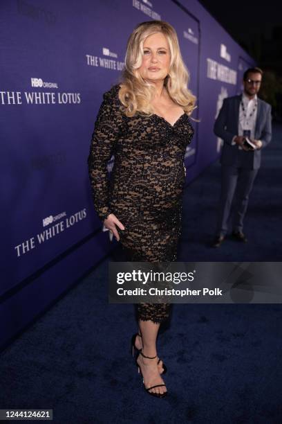 Jennifer Coolidge at the Los Angeles Season 2 Premiere of HBO Original Series "The White Lotus" held at Goya Studios on October 20, 2022 in Los...