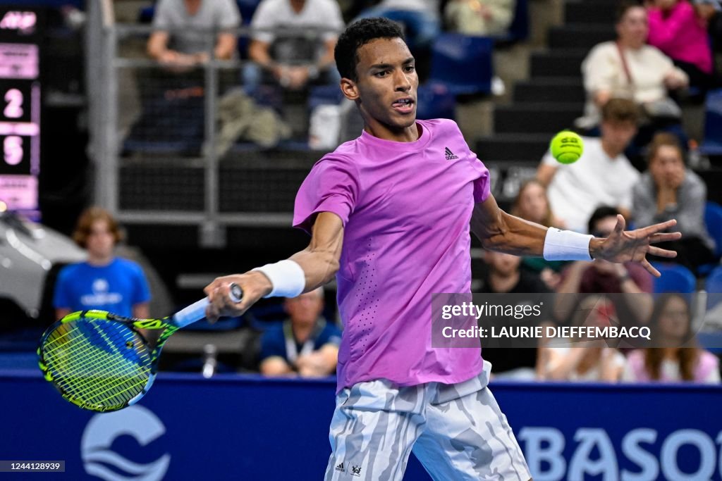 ANTWERP TENNIS EUROPEAN OPEN QUARTER FINALS EVANS VS AUGER-ALIAS