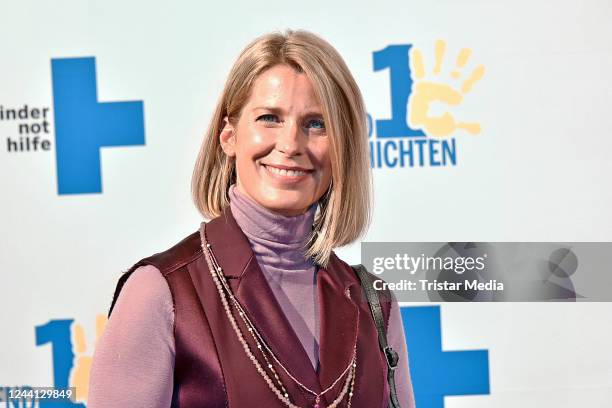 Valerie Niehaus attends the Kindernothilfe Medienpreis at AXICA Kongress- und Tagungszentrum on October 21, 2022 in Berlin, Germany.