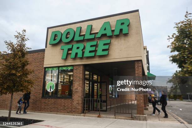 Dollar Tree store is seen in Chicago, United States, on October 17, 2022.