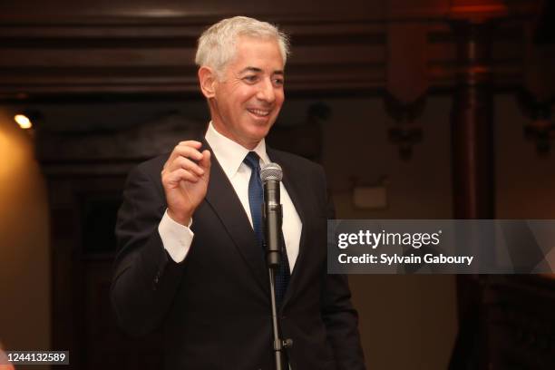 Bill Ackman attends Legion of Honour Award Ceremony and Dinner for Olivia Tournay Flatto at the Park Avenue Armory on October 19, 2022 in New York...