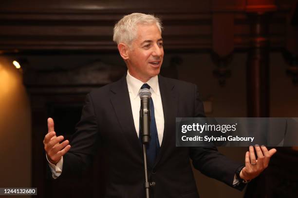 Bill Ackman attends Legion of Honour Award Ceremony and Dinner for Olivia Tournay Flatto at the Park Avenue Armory on October 19, 2022 in New York...